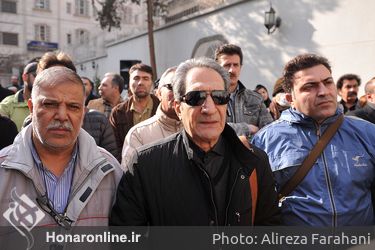 مراسم تشییع پیکر کاظم افرندنیا 