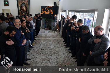 مراسم عزاداری اباعبدالله الحسین (ع) در معاونت امور هنری وزارت ارشاد