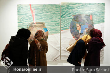 افتتاحیه ی نمایشگاه نقاشی عیسی جباری ممقانی در گالری ساربان