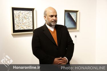 مجید پوراحمدی، مدیرعامل صندوق اعتباری هنر در مراسم رونمایی ویژند(قاب هنر) و افتتاحیه نمایشگاه گروهی آثار تعدادی ازهنرمندان تجسمی