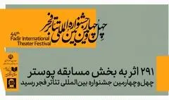 آمار شرکت‌کنندگان در بخش مسابقه پوستر چهل‌وچهارمین جشنواره بین‌المللی تئاتر فجر اعلام شد