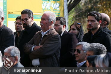 تشییع پیکر احمدرضا دالوند در خانه هنرمندان