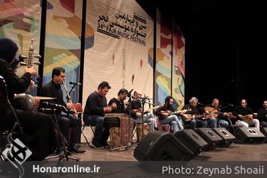 اجرای گروه سایه ارغوان در دومین شب جشنواره موسیقی فجر در ایوان شمس