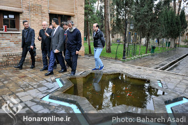 بازدید مرادخانی و ایوبی از دهمین دوسالانه ملی نگارگری ایران