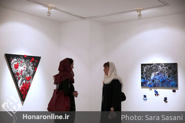 نمایشگاه نقاشی و دوخت سرمه عرب در گالری ویستا 