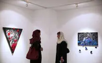 نمایشگاه نقاشی و دوخت سرمه عرب در گالری ویستا 