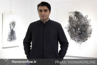 نمایشگاه نقاشی خط طراحی محسن کرمی در گالری مژده
