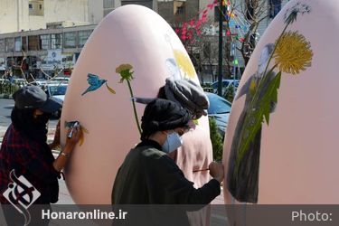  رنگ آمیزی تخم مرغ های نوروزی (2)