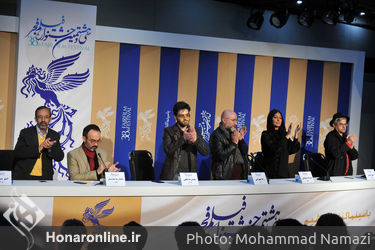 نشست فیلم تعارض در هشتمین روز سی و هشتمین جشنواره فیلم فجر در پردیس ملت 