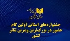 جشنواره‌های استانی اولین گام حضور در بزرگ‌ترین آوردگاه تئاتر ایران