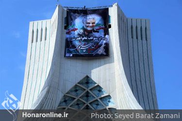 وداع مردم تهران با شهداى مقاومت