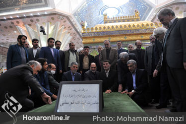 تجدید میثاق وزیر ارشاد و  هنرمندان با آرمانهای بنیان گذار جمهوری اسلامی