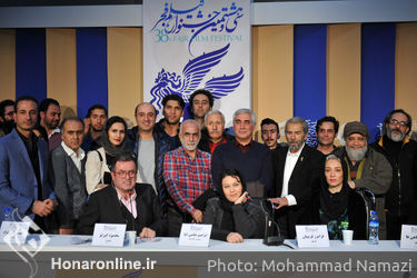 نشست فیلم «خروج» در هفتمین روز سی و هشتمین جشنواره فیلم فجر در پردیس ملت