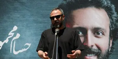 
تشییع پیکر حسام محمودی تا قطعه هنرمندان