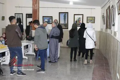 برپایی نمایشگاه گروهی آثار طراحی و نقاشی در تالار وحدت مهاباد
