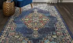 دکوراسیون منزل با فرش آبی؛ انتخابی که آرامش و زیبایی را به خانه می‌آورد