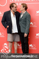 01 Julian Schnabel and Willem Dafoe attend _At Eternity_s Gate_ photocall during the 75th Venice Film Festival