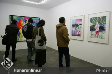 افتتاحیه نمایشگاه نقاشی های علی نصیر در گالری اُ