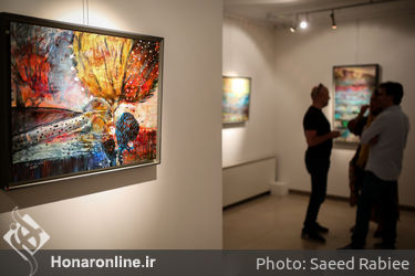 نمایشگاه نقاشی‌های سامان فرهنگی در گالری آتبین