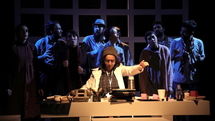 The Man Who goes on Stage at Tehran Theater