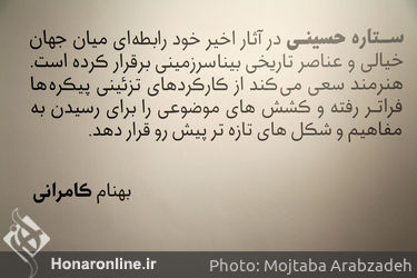 نمایشگاه نقاشی‌ و ویدئوهای ستاره حسینی در گالری ویستا