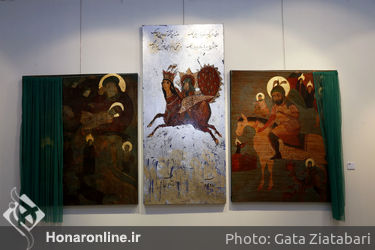 نمایشگاه چهارمین جشنواره هنر مقاومت در موسسه فرهنگی هنری صبا