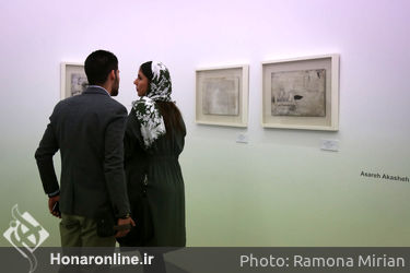 افتتاحیه نمایشگاه آثار چند تن از هنرمندان در گالری  اعتماد باغ نگارستان