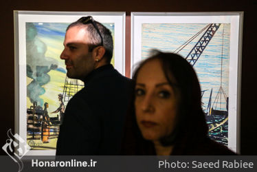 افتتاح نمایشگاه نقاشی های هوشنگ پزشک‌نیا در گالری شهریور
