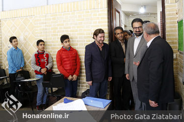 بازدید سید محمد مجتبی حسینی از هنرستان موسیقی پسران 