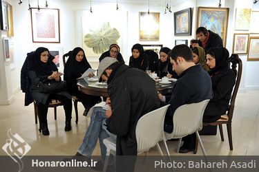 نشست خبر ی حراج آثار هنری گوهران 