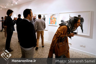 افتتاحیه نمایشگاه آثار حمید بهرامی در گالری هما