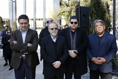 تشییع پیکر عبدالکریم مهرافشان آهنگساز پیشکسوت از تالار وحدت