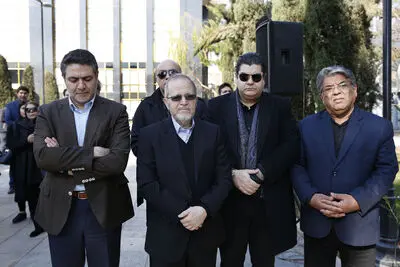 تشییع پیکر عبدالکریم مهرافشان آهنگساز پیشکسوت از تالار وحدت