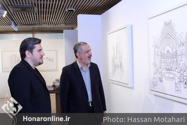  نمایشگاه اسکیس بناهای تاریخی ایران در فرهنگسرای نیاوران
