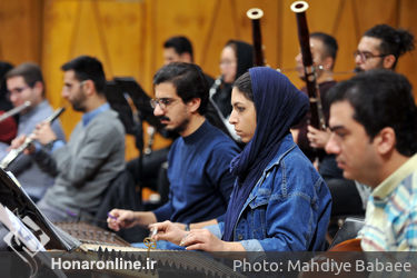 تمرین ارکستر ملی به رهبری فریدون شهبازیان در تالار رودکی