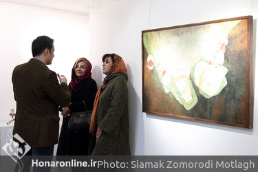 نمایشگاه نقاشی افروز هوشنگ با عنوان "مغاک" در گالری مژده 