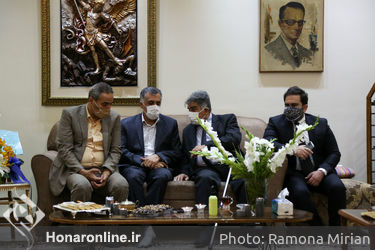 دیدار سیدعباس صالحی با خانواده مرحوم استاد پیشکسوت موسیقی  عبدالوهاب شهیدی