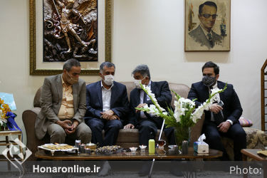 دیدار سیدعباس صالحی با خانواده مرحوم استاد پیشکسوت موسیقی  عبدالوهاب شهیدی