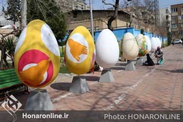  رنگ آمیزی تخم مرغ های نوروزی