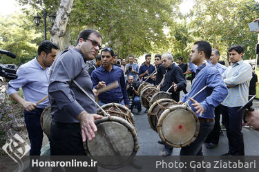 مراسم تشییع زنده‌یاد محمود جهان در تالار وحدت
