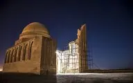 مرمت بنای هزارساله شمال ‌شرق کشور / حریم بنای بابالقمان باغ ایرانی می‌شود