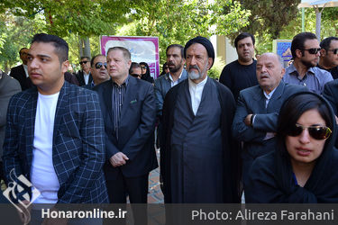 مراسم تشییع پیکر علیرضا سلطانی شاد از مقابل خانه هنرمندان