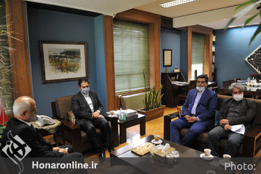 دیدار نماینده وزارت فرهنگ و رهبر ارکستر لبنان با سیدمحمدمجتبی حسینی