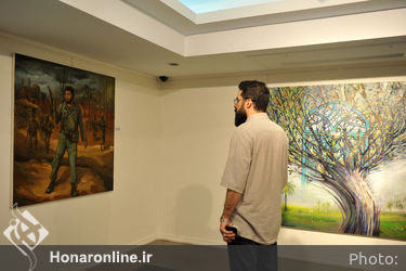 نمایشگاه نقاشی شهرآسمانی حوزه هنری