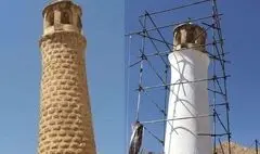 نمای فاقد اصالت منار مسجد پامنار پاک‌سازی شد / جوابیه میراث فرهنگی به شایعه از بین بردن یک اثر تاریخی 
