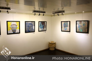 آثار کلاژ مجید عسگری در گالری سیحون