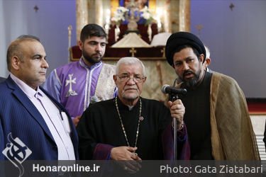 مراسم تجلی دوستی و الفت مسلمانان و مسیحیان 
