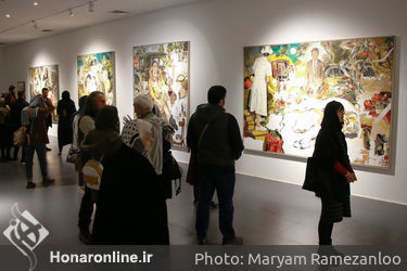 نمایشگاه نقاشی داوود زندیان در گالری ایرانشهر