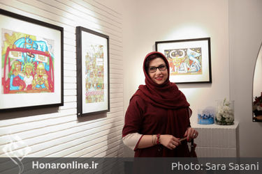 نمایشگاه نقاشی های آذرخش فراهانی در گالری آتبین