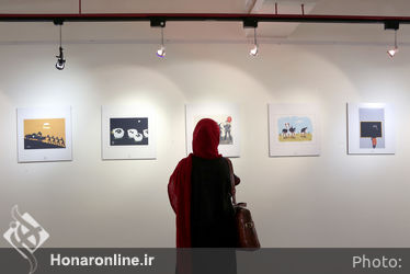 افتتاح دوسالانه کاریکاتور در موسسه فرهنگی هنری صبا